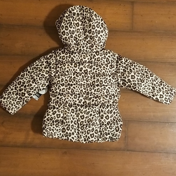 3T Leopard Hooded Puffer Jacket - Picture 2 of 10